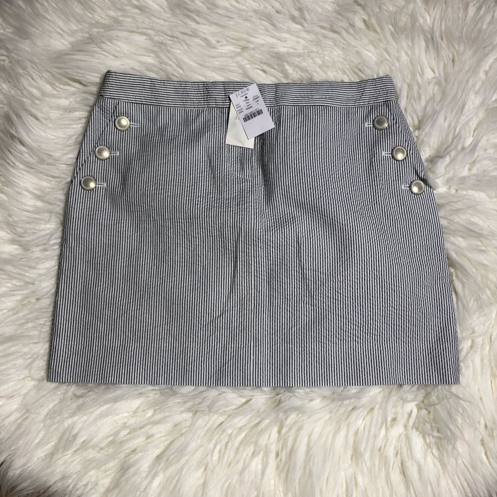 J. Crew Pinstripe Skirt sz4 NWT